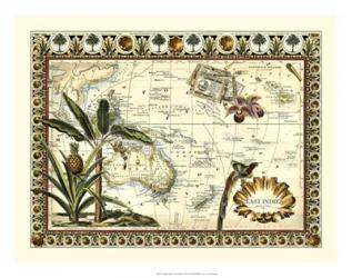 Tropical Map of East Indies | Obraz na stenu