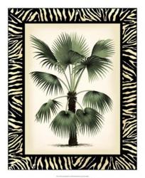 Palm in Zebra Border II | Obraz na stenu