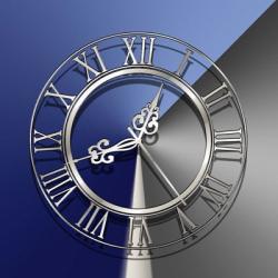 Silver Clock | Obraz na stenu