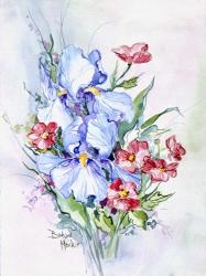 Blue Iris Bouquet | Obraz na stenu