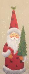 Santa Holding Christmas Tree | Obraz na stenu