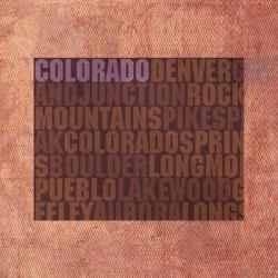 Colorado State Words | Obraz na stenu