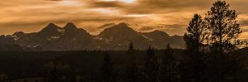 Sunset In The Sawtooth Mountains | Obraz na stenu