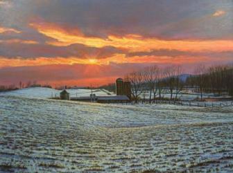 Pennsylvania Farm Sunset | Obraz na stenu