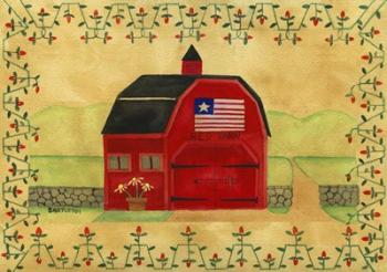 Primtive American Red Barn | Obraz na stenu