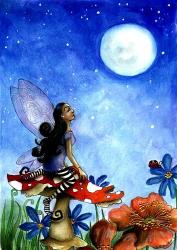 Fairy On A Toadstool | Obraz na stenu