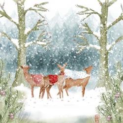 Christmas Deer Group | Obraz na stenu
