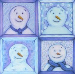 Four Snowmen | Obraz na stenu