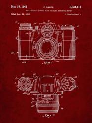 Photographic Camera With Coupled Exposure Meter Patent - Burgundy | Obraz na stenu