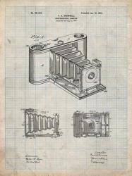 Photographic Camera Patent - Antique Grid Parchment | Obraz na stenu