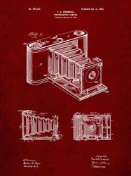 Photographic Camera Patent - Burgundy | Obraz na stenu
