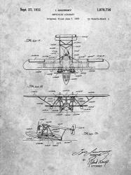 Amphibian Aircraft Patent - Slate | Obraz na stenu