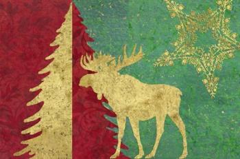 Xmas Tree and Moose | Obraz na stenu