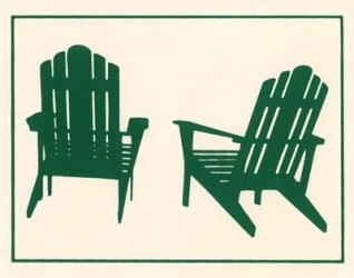 Green Deck Chairs | Obraz na stenu