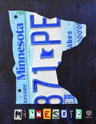 Minnesota License Plate Map | Obraz na stenu