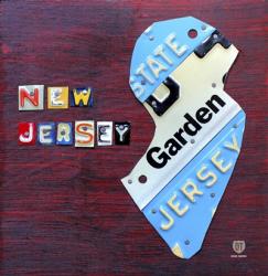 New Jersey License Plate Map | Obraz na stenu