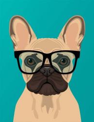 French Bulldog Teal | Obraz na stenu