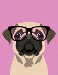 Pug Pink | Obraz na stenu