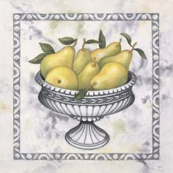 Pears In A Silver Bowl | Obraz na stenu