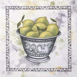 Limes In A Silver Bowl | Obraz na stenu