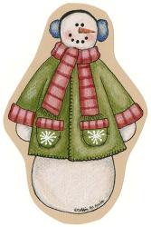 Green Jacket Snowman | Obraz na stenu