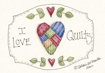 I Love Quilts | Obraz na stenu