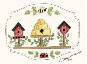 Beehive With Birdhouse | Obraz na stenu