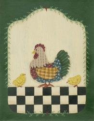 Country Hen & Chicks | Obraz na stenu
