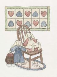 Bunnies With Chair | Obraz na stenu