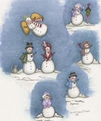 Snowman Collage | Obraz na stenu