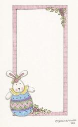 Bunny With Pink Border | Obraz na stenu