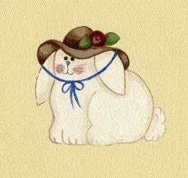 Bunny With Hat | Obraz na stenu