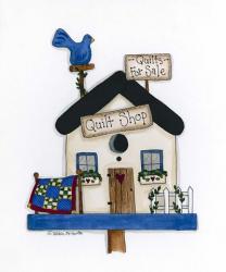 Quilt Shop Birdhouse | Obraz na stenu