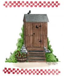 Wooden Outhouse | Obraz na stenu