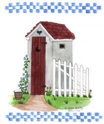 Grey Outhouse | Obraz na stenu