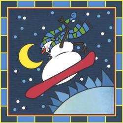 Coalman The Snowman Snowboarding 4 | Obraz na stenu