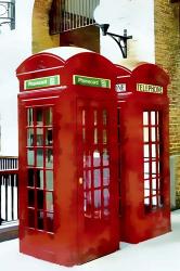 Two Red Telephone Boxes | Obraz na stenu