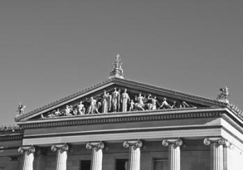 Philadelphia Museum (pediment I) (b/w) | Obraz na stenu