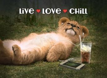 Live Love Chill | Obraz na stenu