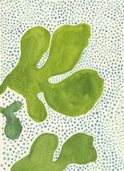 Green Leaf with Dots 2 | Obraz na stenu