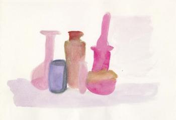 Pink Bottles | Obraz na stenu