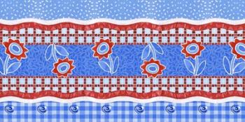 Red White + Blue Border | Obraz na stenu