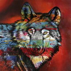 Electric Wolf | Obraz na stenu
