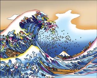 Pop Art Great Wave | Obraz na stenu