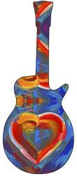 Pop Art Guitar Heart Brush | Obraz na stenu