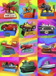 Pop Art Kiddie Rides | Obraz na stenu