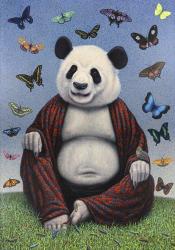 Panda Buddha | Obraz na stenu