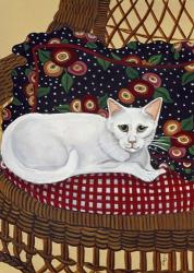 Snowball In A Wicker Chair | Obraz na stenu