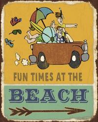 Lodge Sign - Fun Times at the Beach | Obraz na stenu