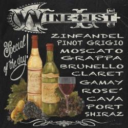 Wine List Chalkboard | Obraz na stenu